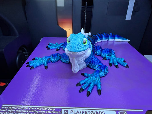 Blue Flexible Iguana