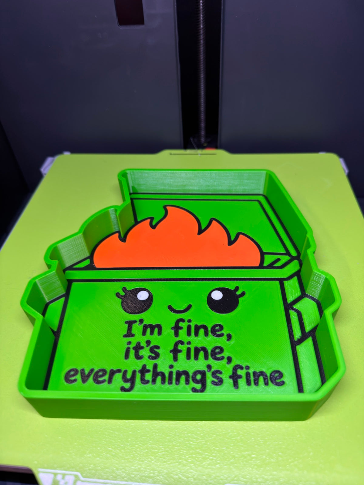 Dumpster Fire Trinket Tray