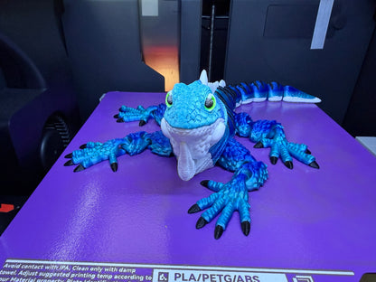 Blue Flexible Iguana